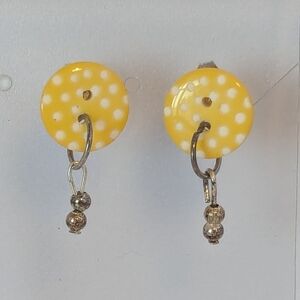 Button Earrings